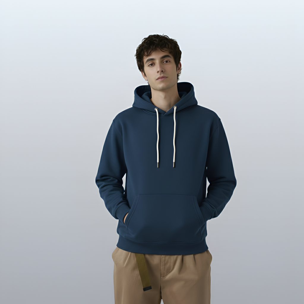 Varnista Man's classic hoodie - deep blue