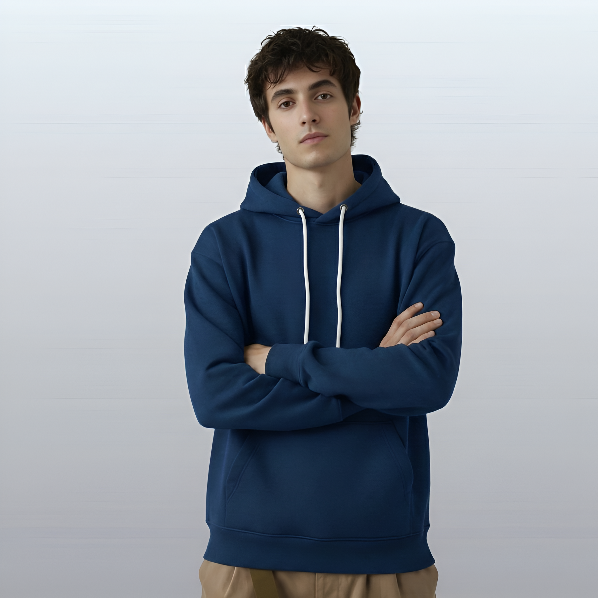 Varnista Man's classic hoodie - deep blue