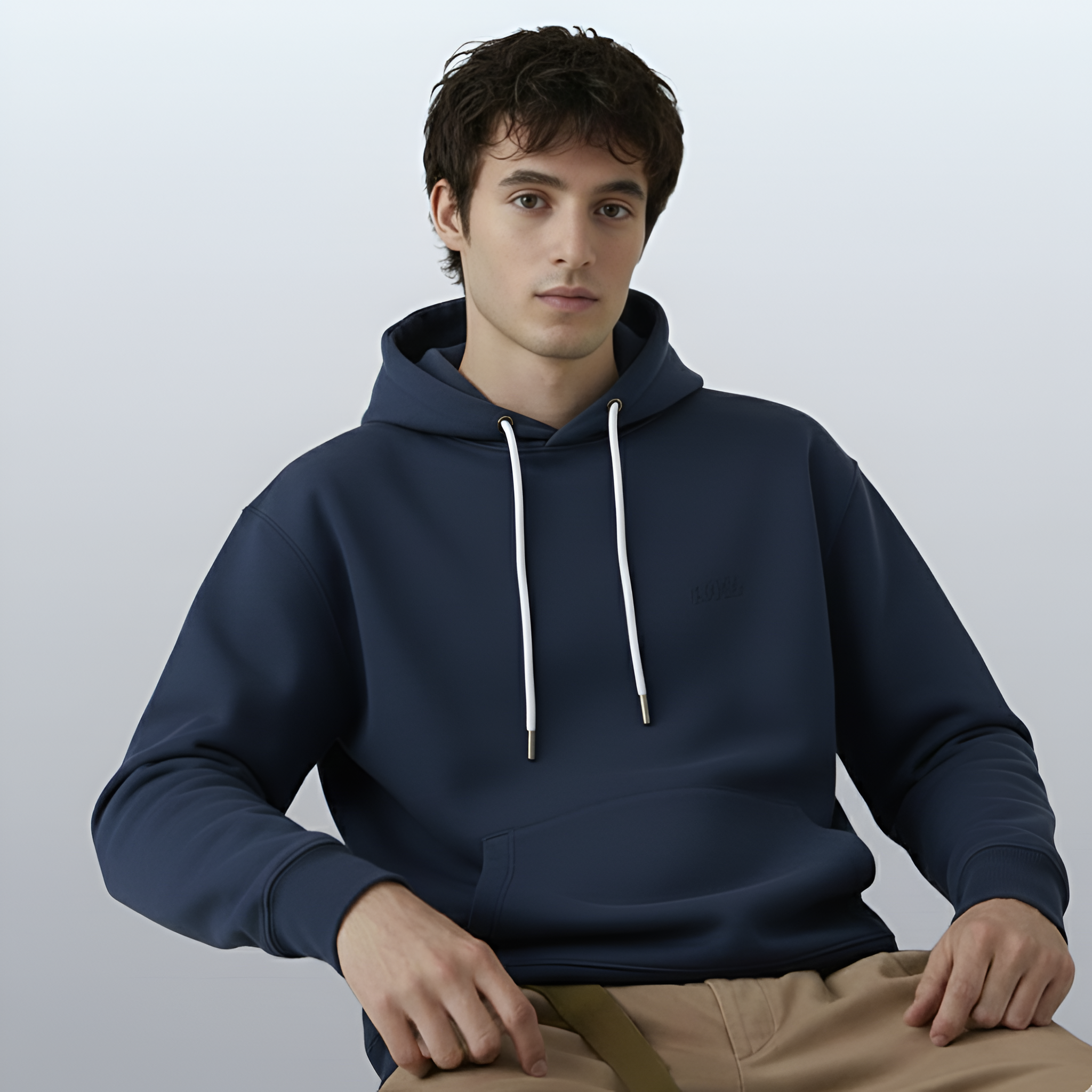 Varnista Man's classic hoodie - deep blue