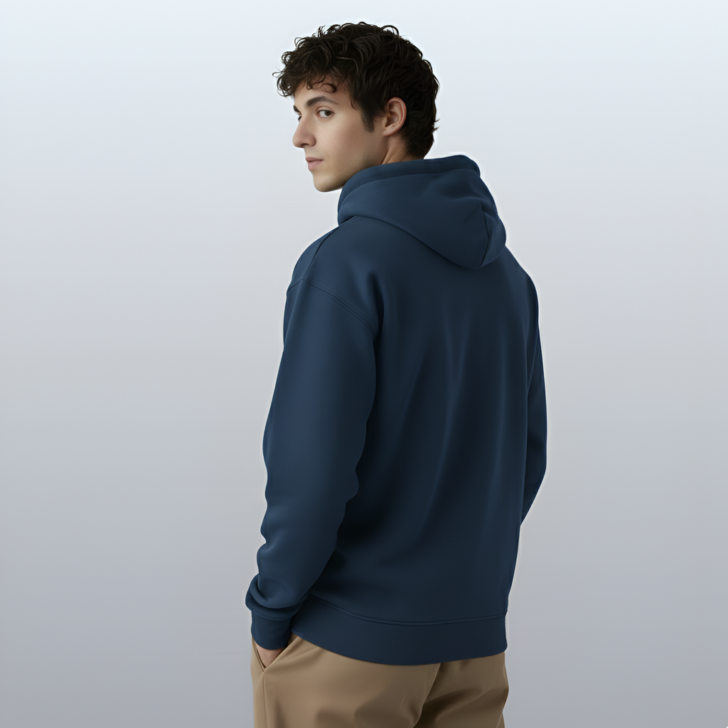 Varnista Man's classic hoodie - deep blue