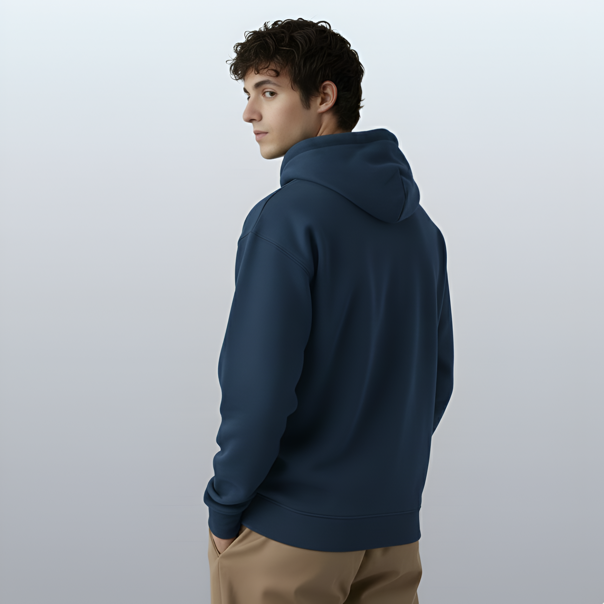Varnista Man's classic hoodie - deep blue