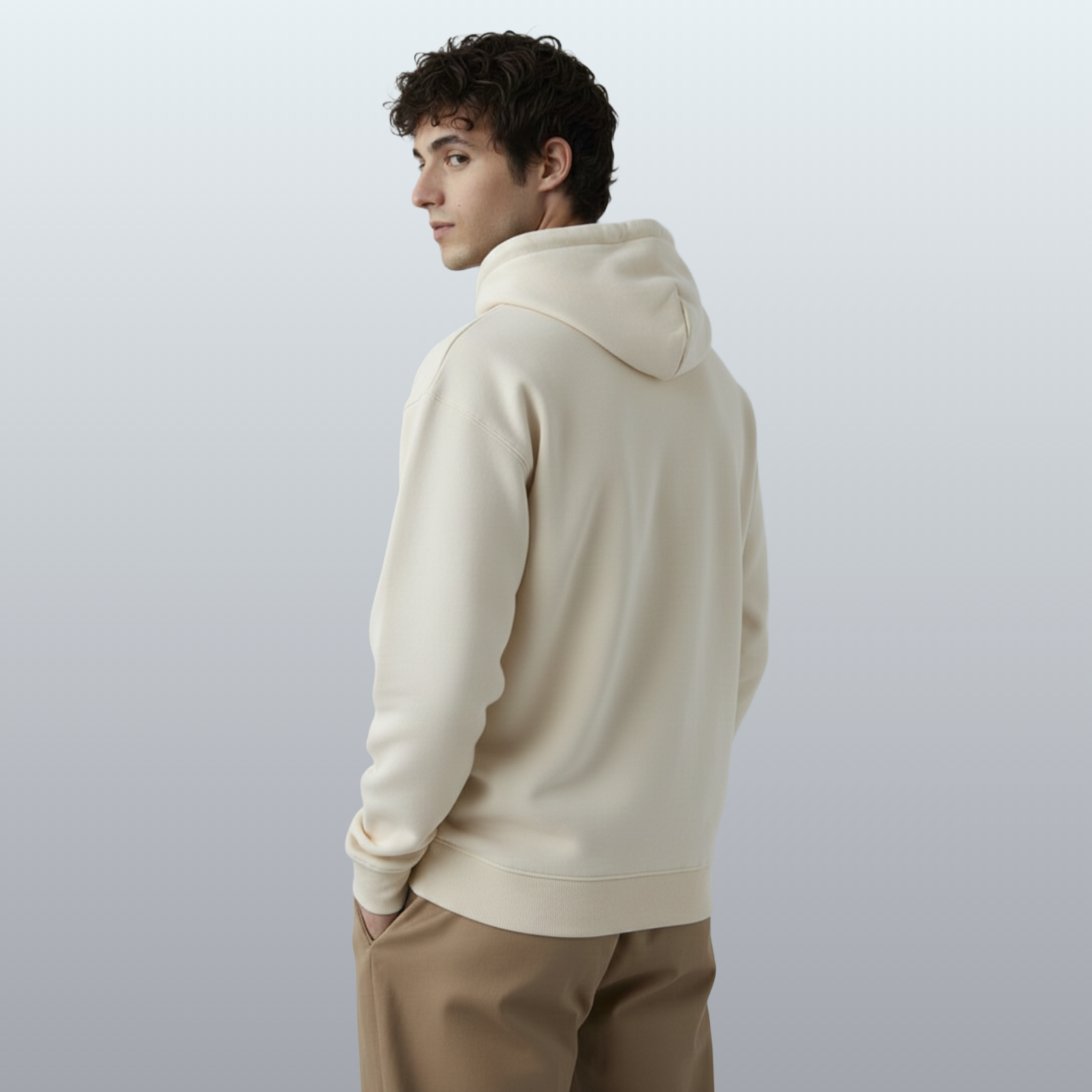 Varnista Man's classic hoodie - off white