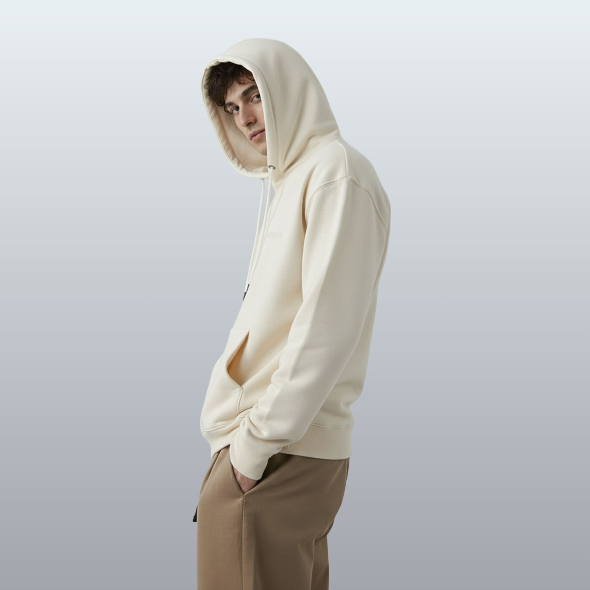 Varnista Man's classic hoodie - off white