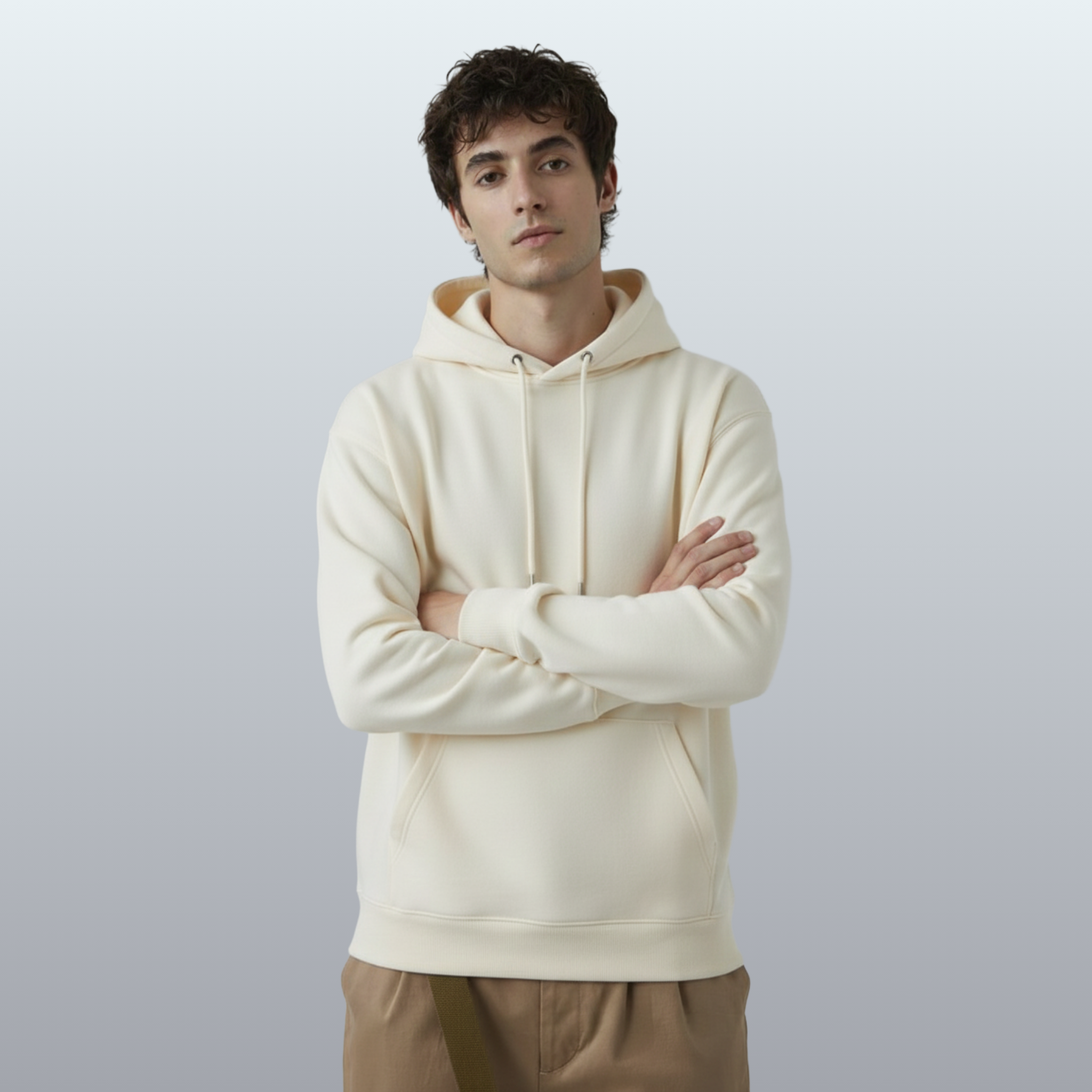Varnista Man's classic hoodie - off white