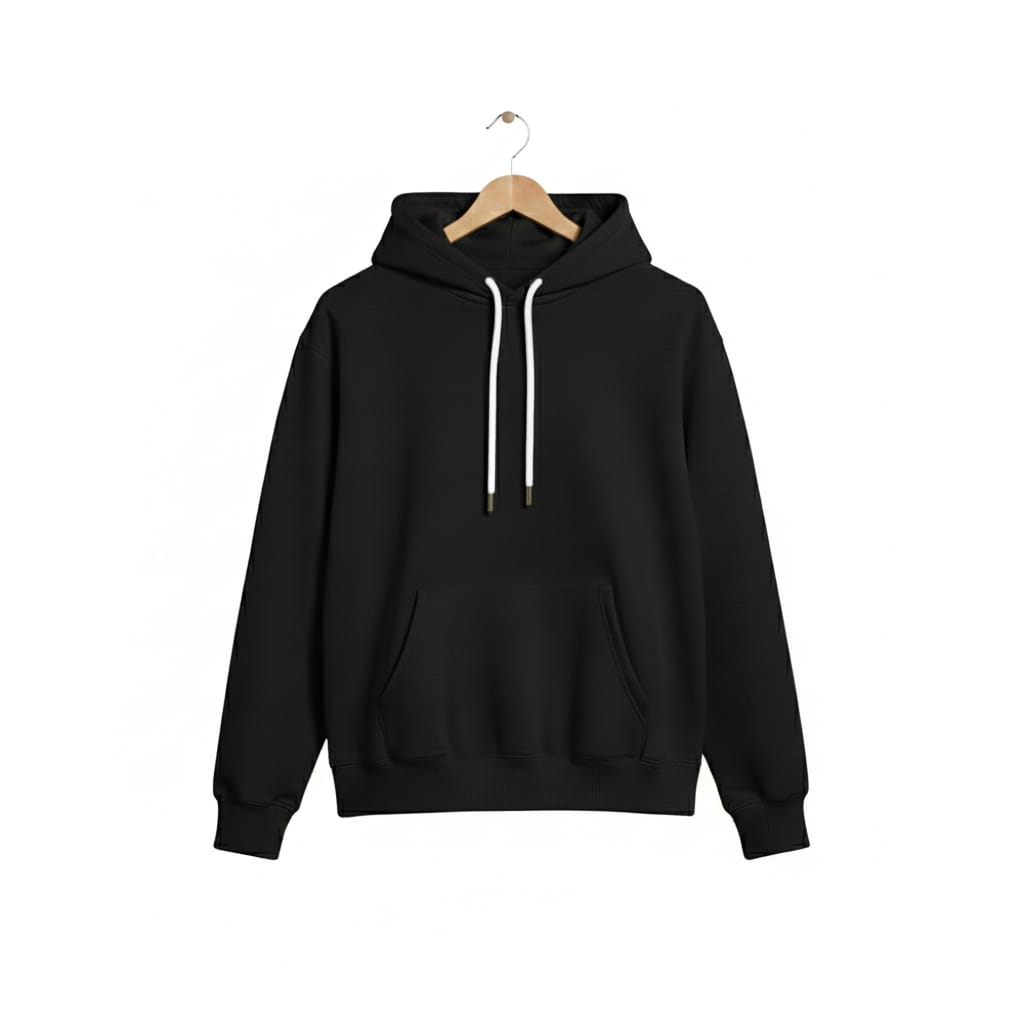 Man's spider hoodie - black