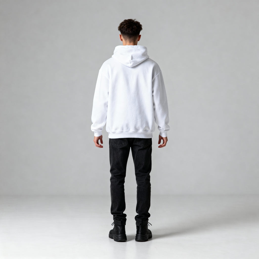 Varnista Man's Classic Hoodie - White