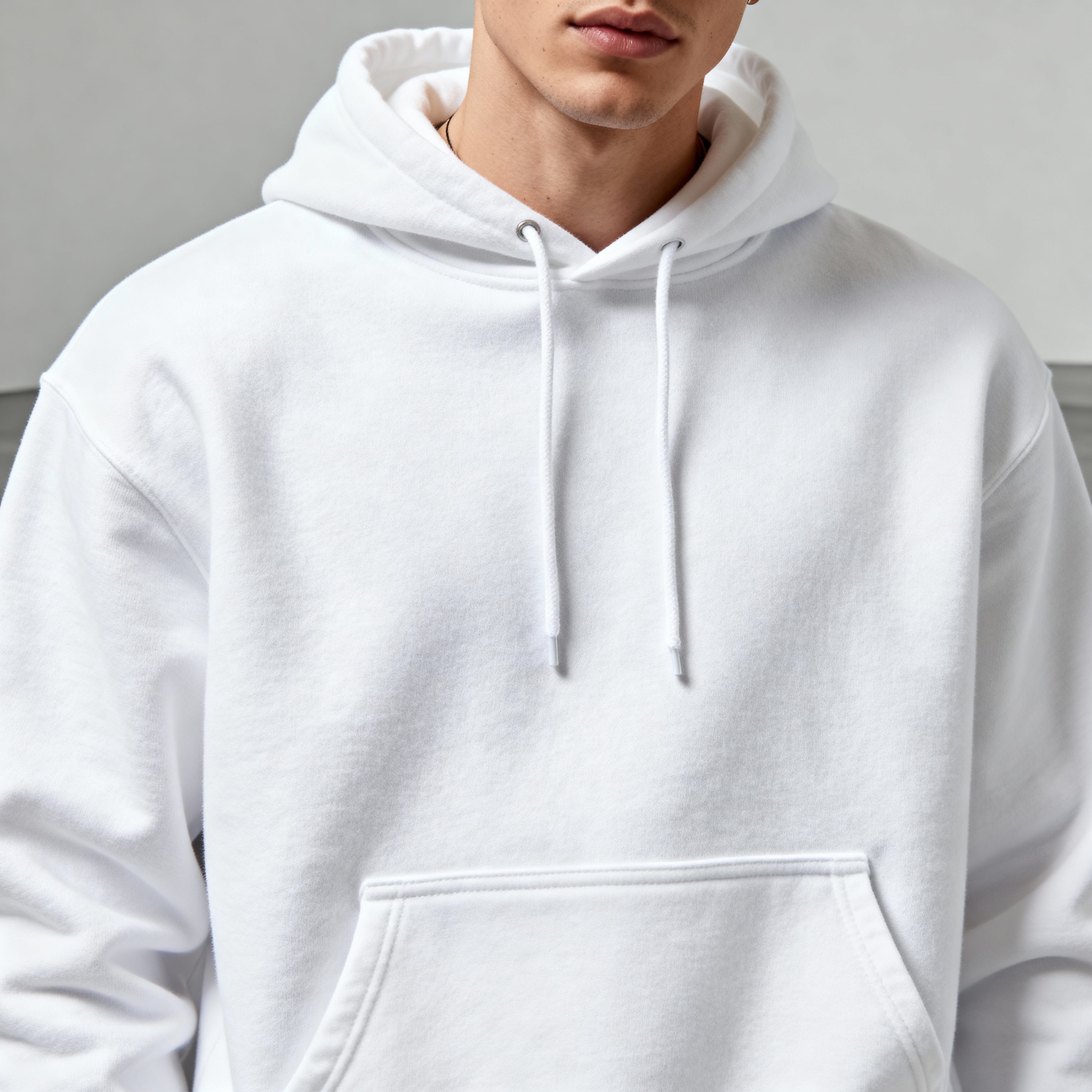 Varnista Man's Classic Hoodie - White