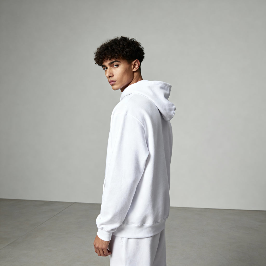 Varnista Man's Classic Hoodie - White