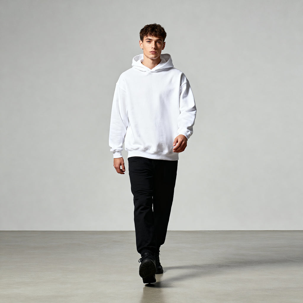 Varnista Man's Classic Hoodie - White