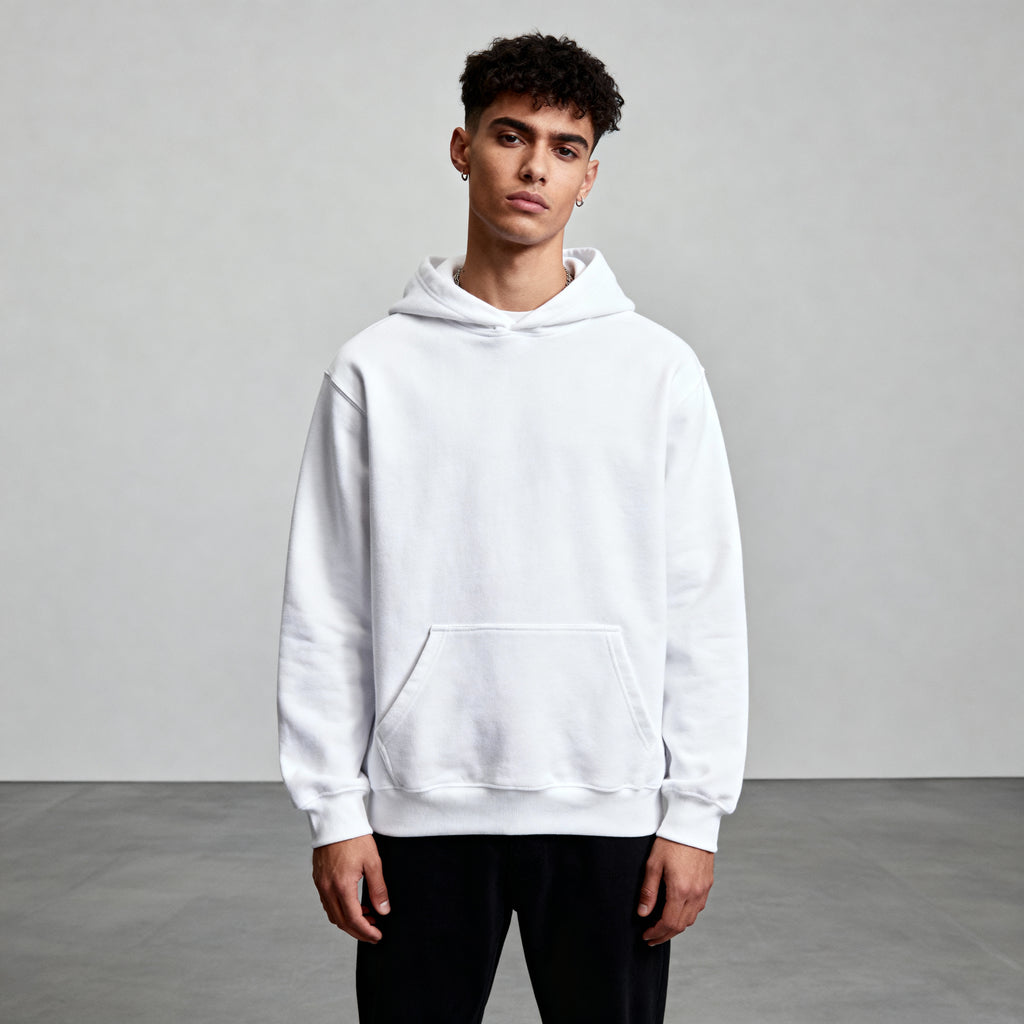 Varnista Man's Classic Hoodie - White